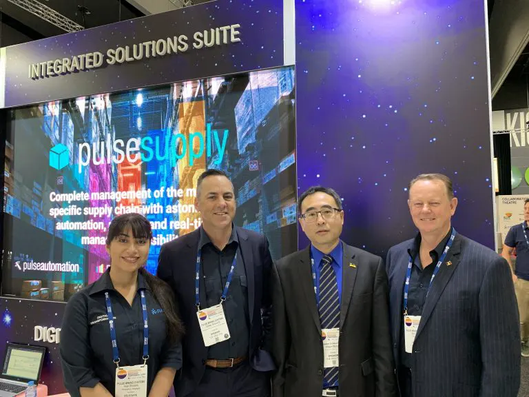 Pulse team members at IMARC 2019 with Mr William Wang, representing the Government of Saskatchewan, Canada.